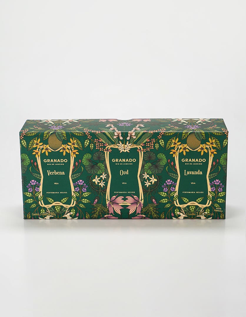 Kit Trio Velas Colonias Vintage 80g