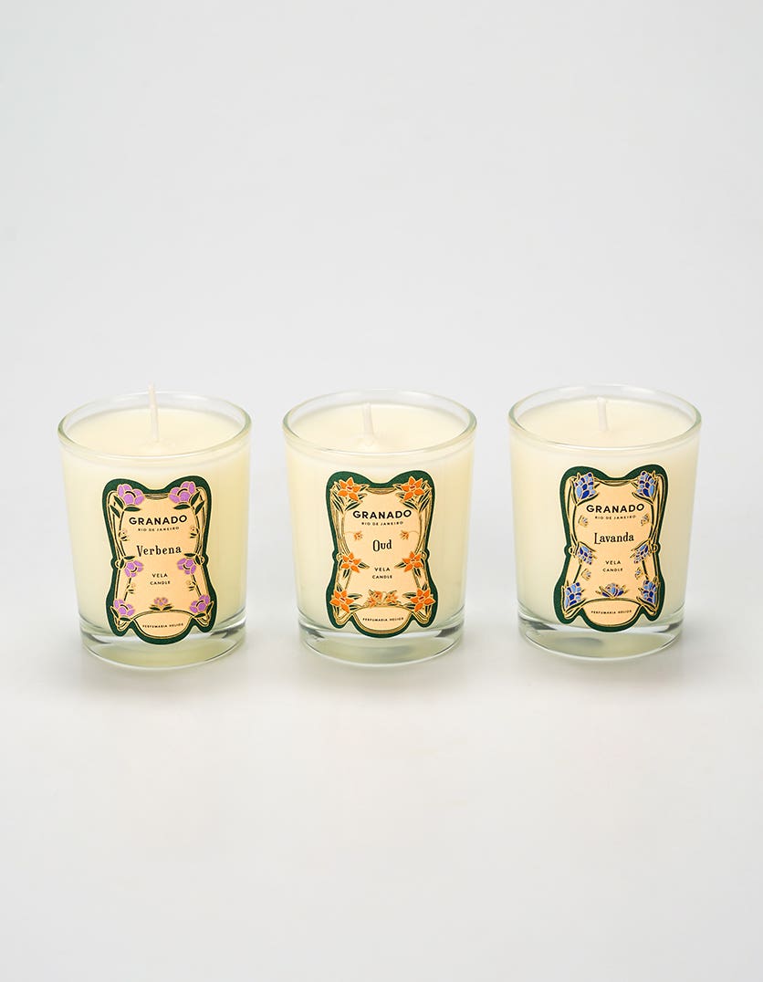 Kit Trio Velas Colonias Vintage 80g